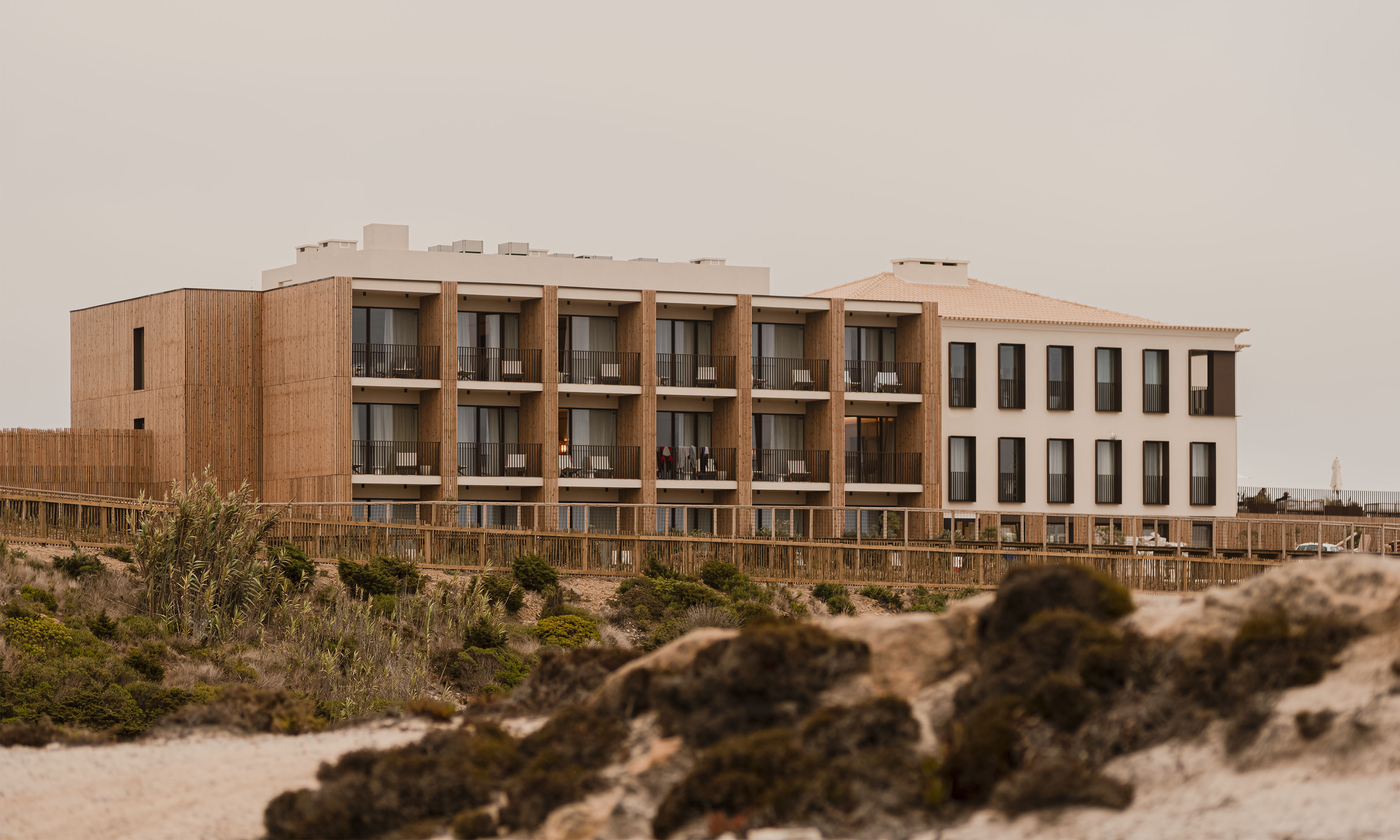 Exterior view of the Aethos Ericeira Hotel in Portugal